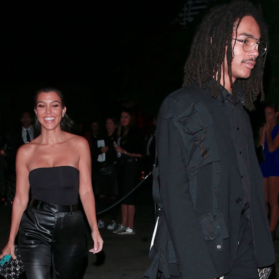 Kourtney Kardashian and Luka Sabbat Couple Up at Diddy's Birthday